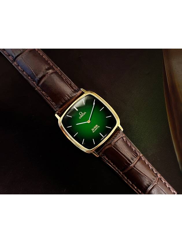 Vintage DeVille Green Two Tone Dial Men s Quartz Watch - OMEGA - BALAAN 3