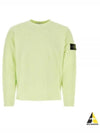 Men's Wappen Patch Knit Top Light Green - STONE ISLAND - BALAAN 2