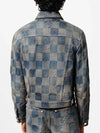 1AFWW5 Damier washed denim jacket - LOUIS VUITTON - BALAAN 3