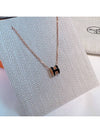 Mini Pop H Pendant Rose Gold & Noir - HERMES - BALAAN 4