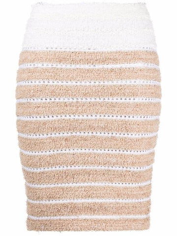 tweed H-line skirt - BALMAIN - BALAAN 1