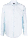 Cassel Linen Long Sleeve Shirt Light Blue - A.P.C. - BALAAN 2