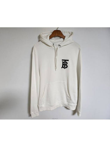 S White TB Logo Hoodie 8024605 - BURBERRY - BALAAN 1