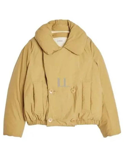 Double-Breasted Puffer Jacket Ochre Khaki - LEMAIRE - BALAAN 2