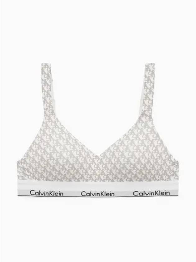 Icon Cotton Modal Lift Bra Grey - CALVIN KLEIN - BALAAN 2