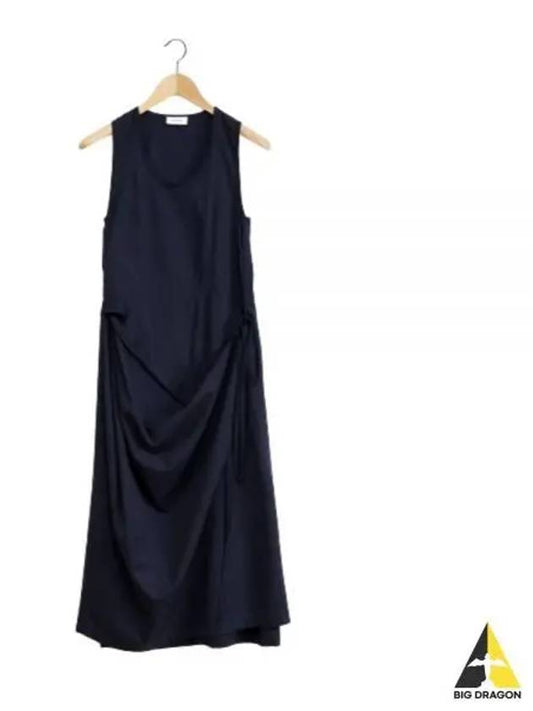 Sleeveless Wrap Midi Dress Midnight Indigo - LEMAIRE - BALAAN 2