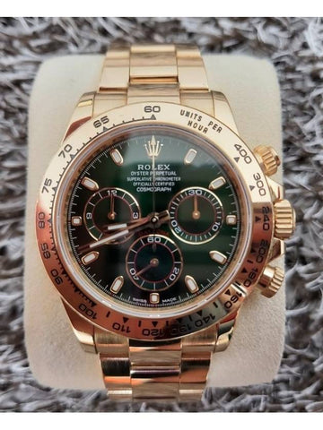 Rolex Daytona Hulk Green Gold Box 116508 17 Years - ROLEX - BALAAN 1