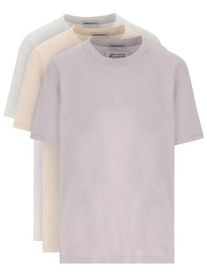 Men's Organic Jersey Short Sleeve T-Shirt 3 Pack Set - MAISON MARGIELA - BALAAN 2