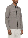 Supima Cotton Twill Stretch-TC Jacket Brown - STONE ISLAND - BALAAN 4