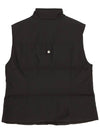 Women's Logo Patch Zipper Padded Vest Black - MOOSE KNUCKLES - BALAAN 3