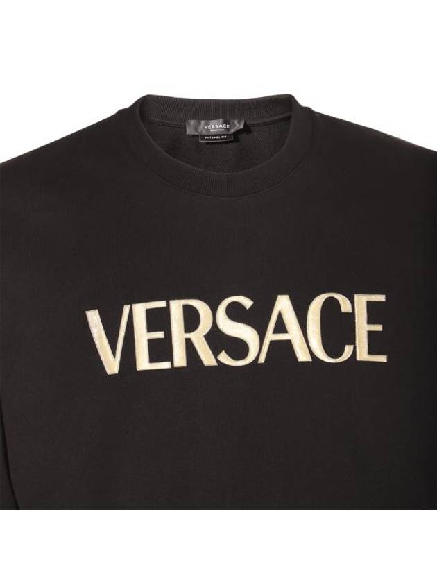 Long sleeve t shirt 1008543 1A06127 1B000 Black - VERSACE - BALAAN 5