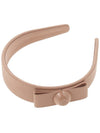 Women's Vara Bow Hairband Beige - SALVATORE FERRAGAMO - BALAAN 5