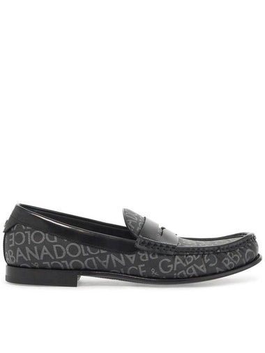 jacquard canvas loafers - DOLCE&GABBANA - BALAAN 1