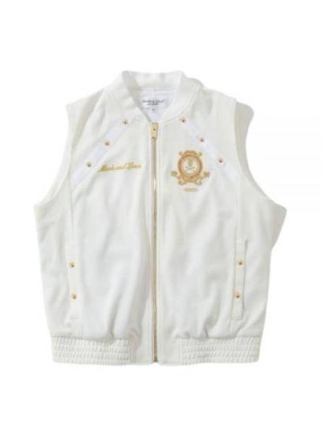 Prince Studded Zipper Vest White - MARK & LONA - BALAAN 2