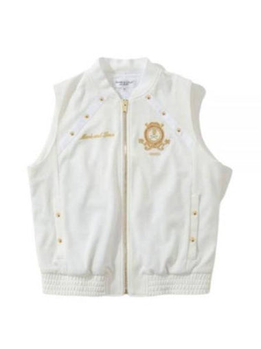 Prince Studded Zipper Vest White - MARK & LONA - BALAAN 1