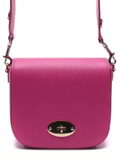 Small Darley Satchel Logo Calfskin Cross Bag Pink - MULBERRY - BALAAN 2