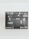 Bal Paris Allover Cash Card Holder Black - BALENCIAGA - BALAAN 7