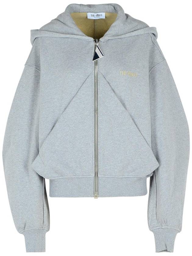 The Attico Gray Cotton Sweatshirt - THE ATTICO - BALAAN 1