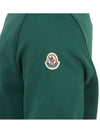 Logo Patch Round Neck Sweatshirt Green - MONCLER - BALAAN 10