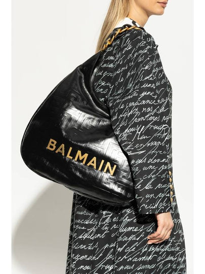 Balmain Bag 1945 Soft Moon Large In Hobo Style, Women's, Black - BALMAIN - BALAAN 2