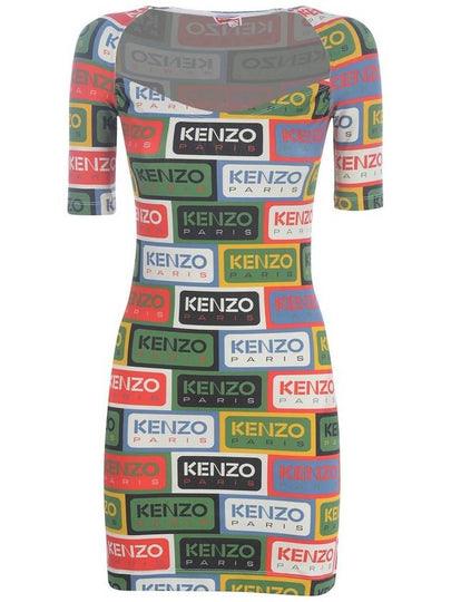 Bodycon Dress 'Kenzo Labels' - KENZO - BALAAN 2