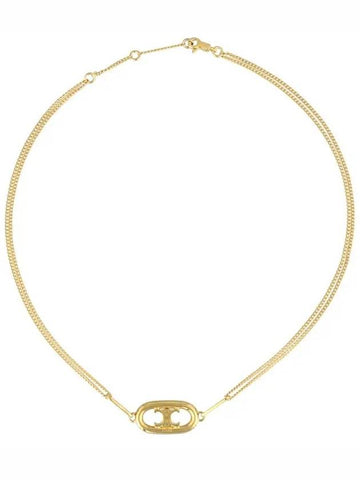 Maillon Triomphe Necklace Gold Brass - CELINE - BALAAN 1