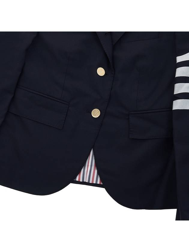 Plain Weave Suiting Classic 4 Bar Jacket Navy - THOM BROWNE - BALAAN 9