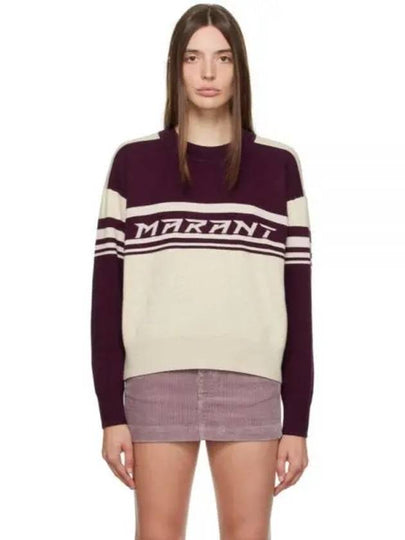 Callie Crew Neck Knit Top Wine - ISABEL MARANT - BALAAN 2