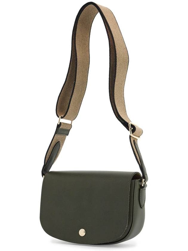 khaki leather crossbody bag epure with adjustable strap - LONGCHAMP - BALAAN 3