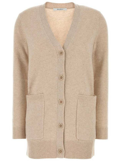 Villa wool cashmere cardigan beige - MAX MARA - BALAAN 2