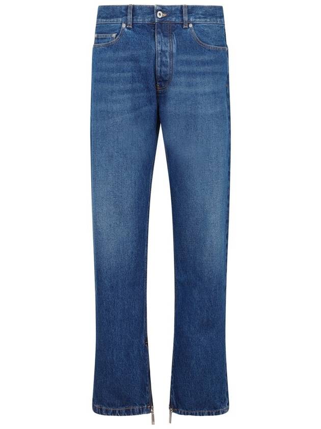 23 fw Blue Denim Jeans OMYA177F23DEN0024400 B0480447243 - OFF WHITE - BALAAN 2