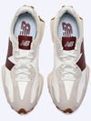 327 Classic Low Top Sneakers Dark Red Moonbeam White - NEW BALANCE - BALAAN 5