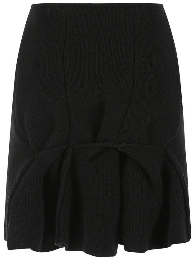 Skirt 680005V1CN0 1000 Black - BOTTEGA VENETA - BALAAN 3