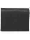 Gold Hardware Triangle Logo Saffiano Half Wallet Black - PRADA - BALAAN 3