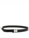 4G Logo Buckle Reversible Leather Belt Black - GIVENCHY - BALAAN 2