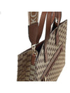 Monogram Jacquard Tote Bag Beige - MICHAEL KORS - BALAAN 8