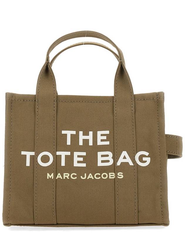 Logo Small Canvas Tote Bag Khaki - MARC JACOBS - BALAAN 3