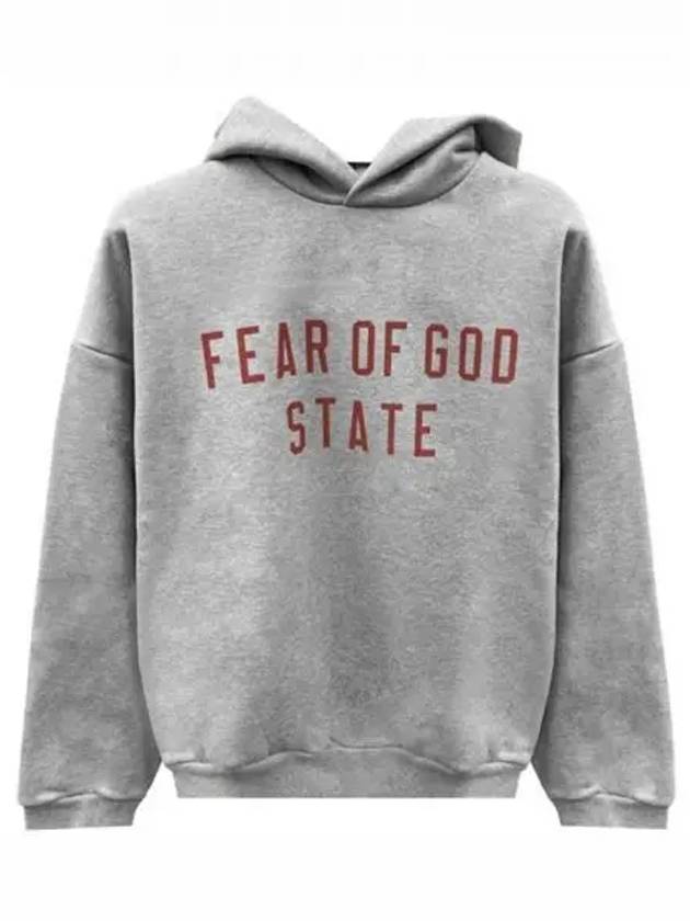 Essential Fleece Hooded T shirt Dark Heather Men s 270326 - FEAR OF GOD - BALAAN 1