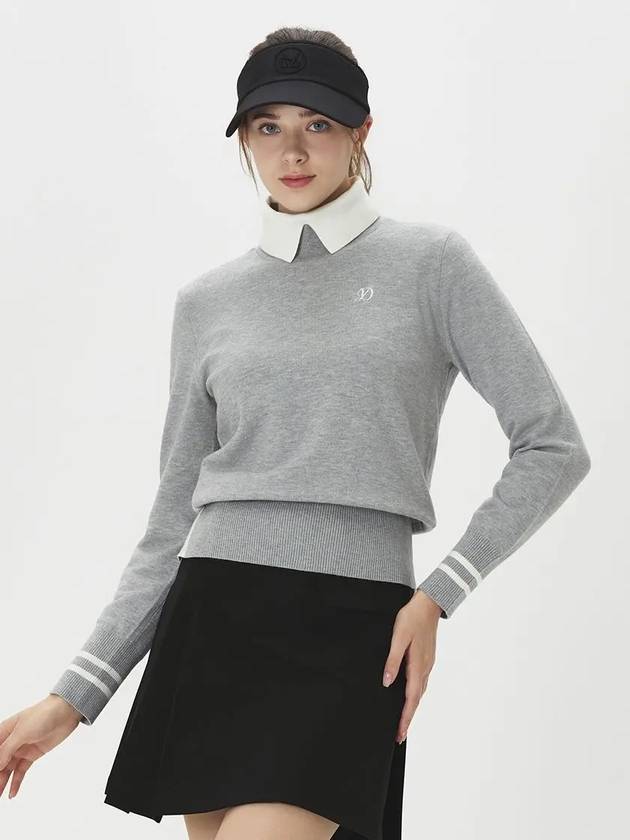 Women s Slit Turtleneck Windproof Knit Sweater DE4WSW281MG - DUVIK - BALAAN 8