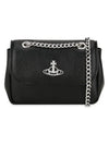 Small Re-Vegan Grain Chain Cross Bag Black - VIVIENNE WESTWOOD - BALAAN 2