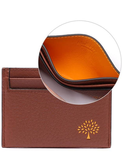 Embossing Card Wallet Brown Orange - MULBERRY - BALAAN 2