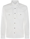 Cotton Long Sleeve Shirt White - BRUNELLO CUCINELLI - BALAAN 1