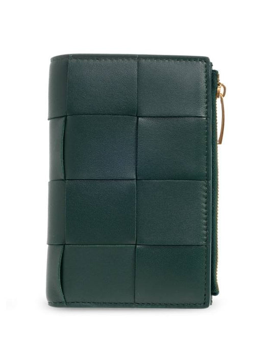 Intrecciato Flap Zipper Medium Half Wallet Raintree - BOTTEGA VENETA - BALAAN 2