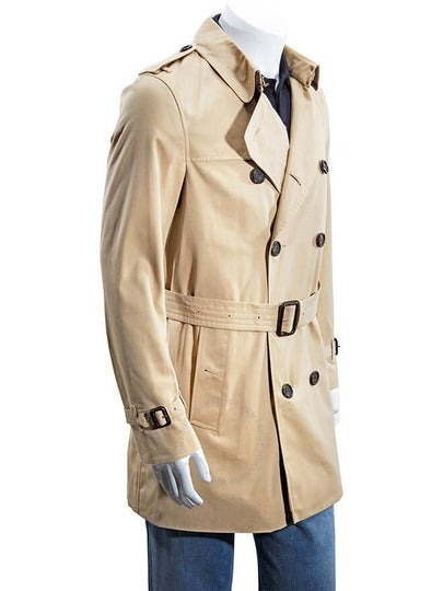 Burberry Men's Heritage Honey Kensinton Short Trench Brand Size 54 US Size 44 - BURBERRY - BALAAN 2