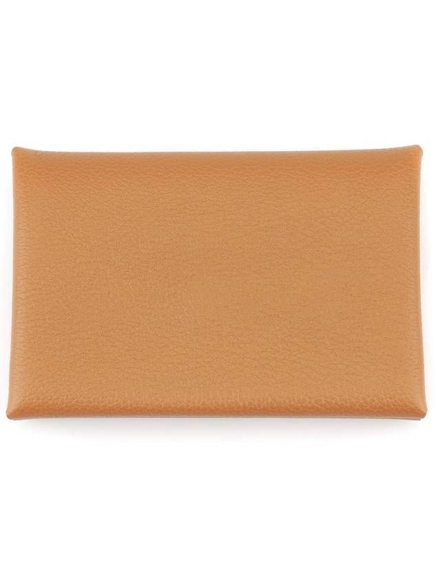 Calvi Duo Compact Card Wallet Yellow - HERMES - BALAAN 2