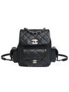 Grained Shiny Calfskin Small Backpack Black - CHANEL - BALAAN 2