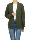 Relaxed Twisted Merino Wool Blend Cardigan Green - LEMAIRE - BALAAN 7