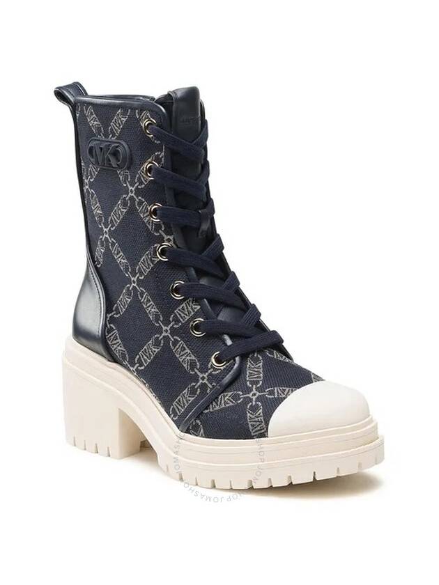 Michael Kors Logo Jacquard Hanley Combat Boots, Brand Size 7 ( US Size 7 ) - MICHAEL KORS - BALAAN 2