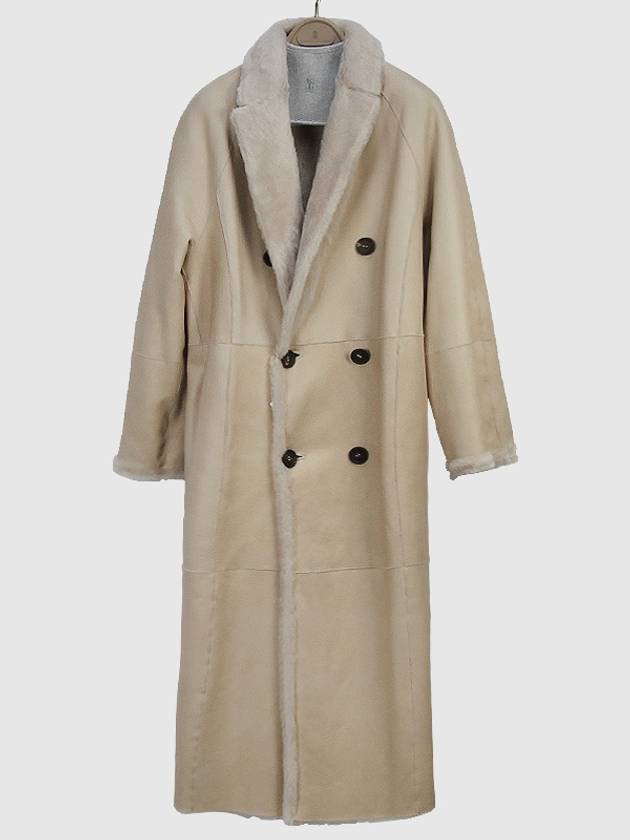 Reversible Shearing Coat Beige - BRUNELLO CUCINELLI - BALAAN 4