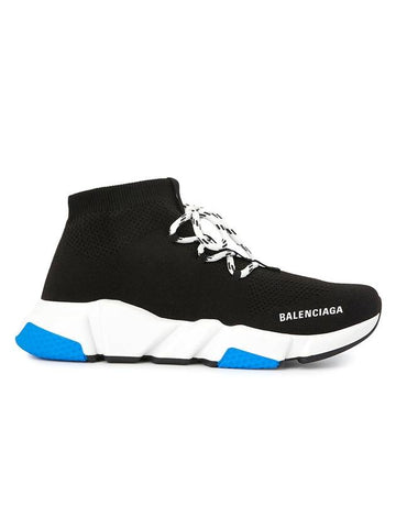 Men's Speedrunner Lace-Up Low-Top Sneakers Black - BALENCIAGA - BALAAN 1